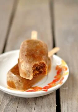 Pumpkin Pie Popsicles Stock Photos
