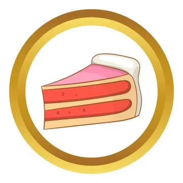 Pumpkin pie slice vector icon 스톡 일러스트