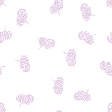 Pumpkin piece glyph seamless pattern Stock Illustration
