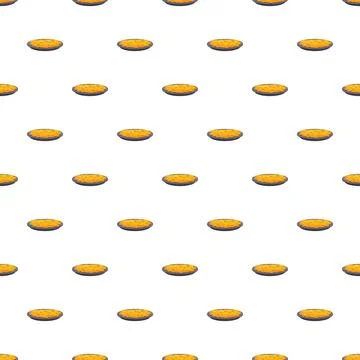 Pumpkin pies repeating cartoon pattern background design 스톡 일러스트