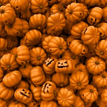 Pumpkin pile Ilustração Stock