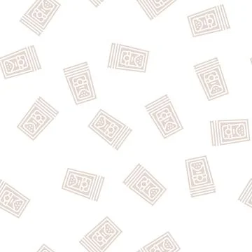 Pumpkin powder glyph seamless pattern Stock Illustration