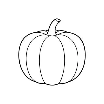 Pumpkin, Pumpkin Flat Design Vegetable Icon Illustrazione stock