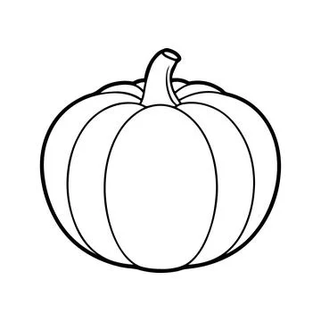 Pumpkin, Pumpkin Flat Design Vegetable Icon Illustrazione stock