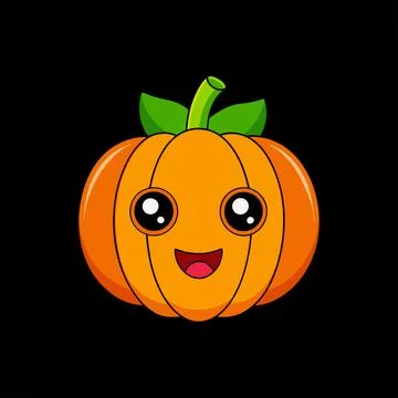 Pumpkin, Pumpkin Flat Design Vegetable Icon Stock Illustration