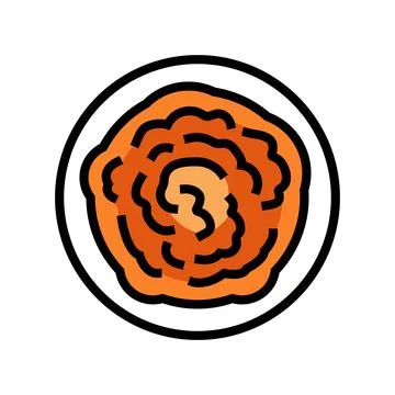 Pumpkin puree color icon vector illustration Stock Illustration