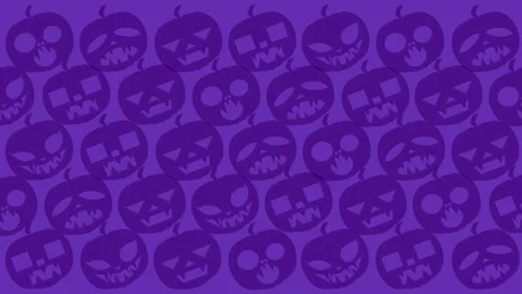 Pumpkin purple screen Stock Footage 318124873