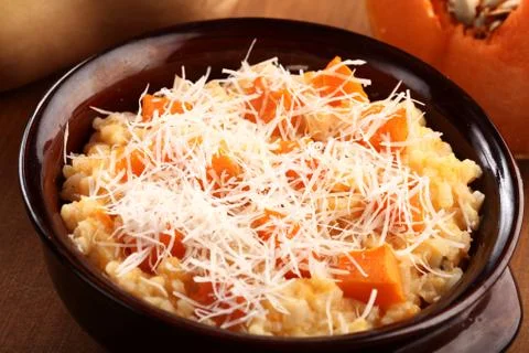 Pumpkin risotto Stock Photos