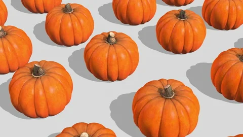 Pumpkin seamless looping animation Video stock 161037329
