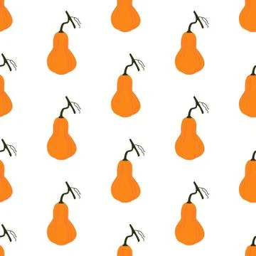 Pumpkin seamless pattern Stock Illustration