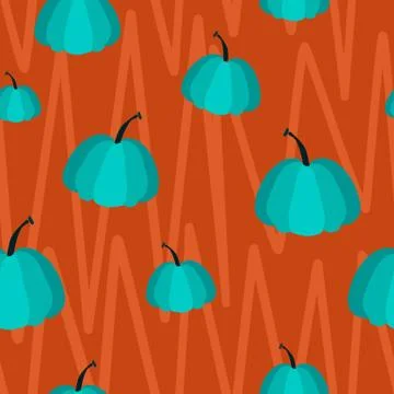 Pumpkin seamless pattern 스톡 일러스트