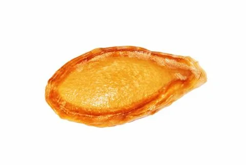 Pumpkin seed close up on white background Stock Photos