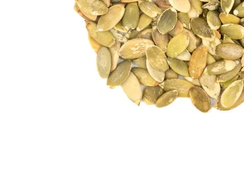 Pumpkin seed kernels Stock Photos