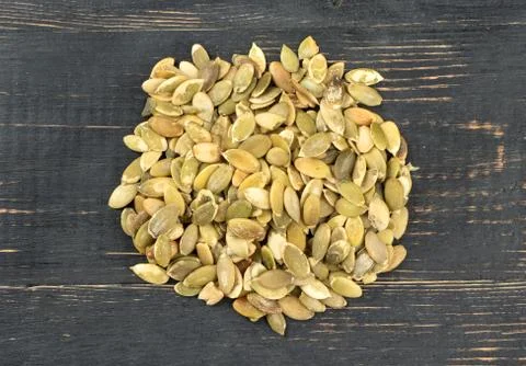 Pumpkin seed kernels Stock Photos