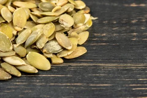 Pumpkin seed kernels Stock Photos