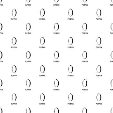 Pumpkin seed pattern seamless vector 스톡 일러스트