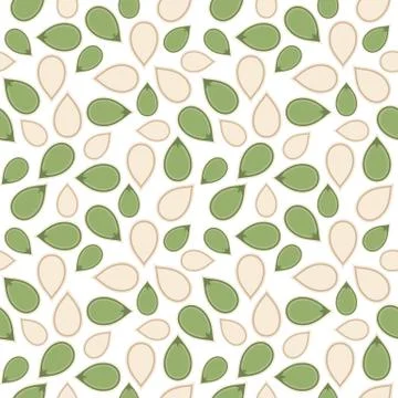 Pumpkin seed seamless pattern for wallpaper or wrapping paper 스톡 일러스트