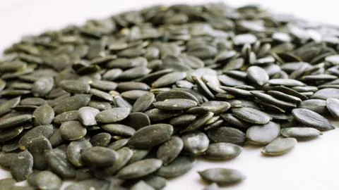 Pumpkin seeds background Stock Photos