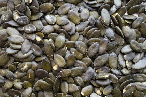Pumpkin seeds background texture Stock Photos