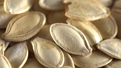 Pumpkin seeds close up. Stock Footage 70011846