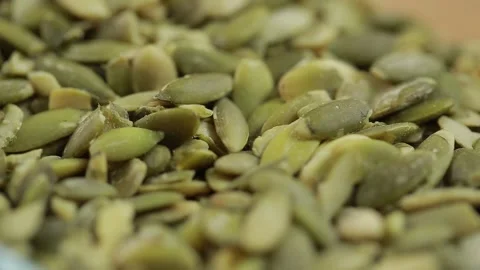 Pumpkin seeds Stock Footage 139759713