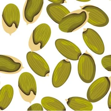 Pumpkin seeds Stock Illustration