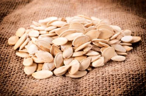 Pumpkin seeds Stock Photos