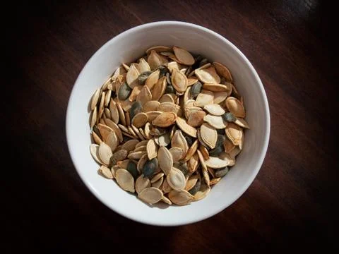 Pumpkin seeds Stock Photos
