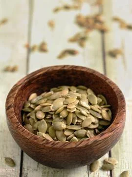 Pumpkin seeds Stock Photos