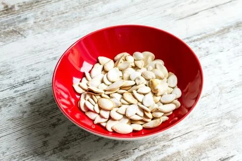 Pumpkin seeds. Foto stock