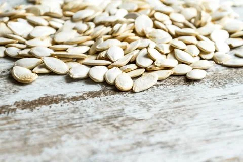 Pumpkin seeds. Stock Photos