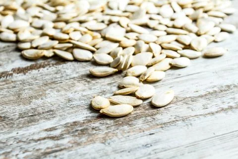 Pumpkin seeds. Stock Photos
