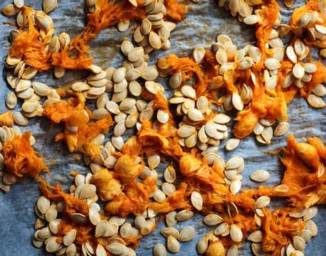 Pumpkin seeds Stock Photos