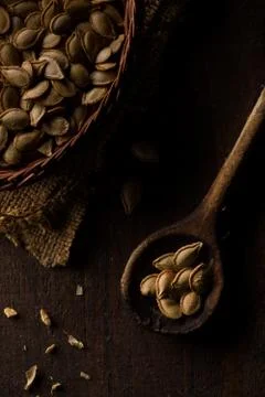 Pumpkin Seeds Stock Photos