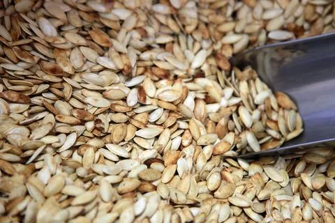 Pumpkin seeds Stock Photos