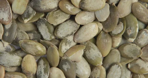 Pumpkin seeds rotating Stock-Footage 96279576