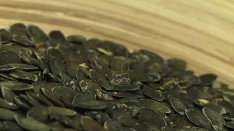 Pumpkin seeds shelled 2 Stock Footage 31142503