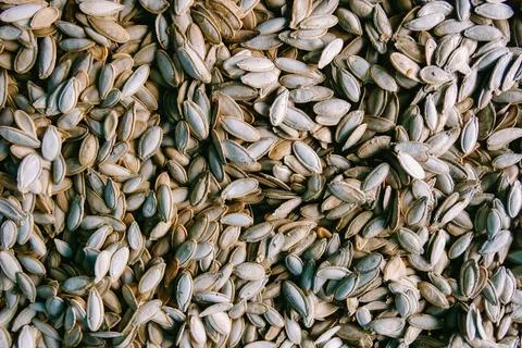 Pumpkin seeds texture background Stock Photos