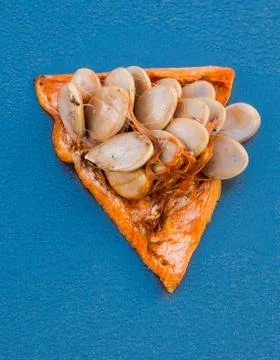 Pumpkin seeds.dng Stock Photos