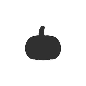 Pumpkin silhouette close-up Stock Illustration