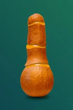 Pumpkin with slice effect Foto stock