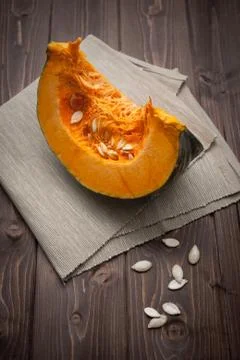 Pumpkin slice Stock Photos