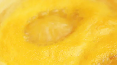 Pumpkin soup boiling on high temperature; extreme close up Stock Footage 35922531