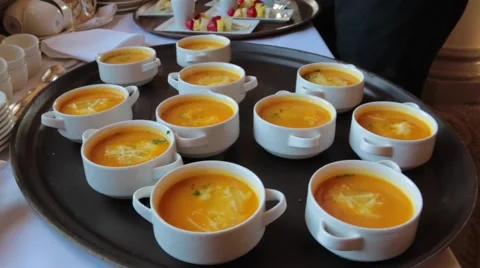 Pumpkin Soup Stock Footage 43697282