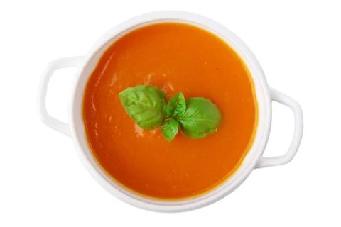 Pumpkin soup isolated Stock Photos