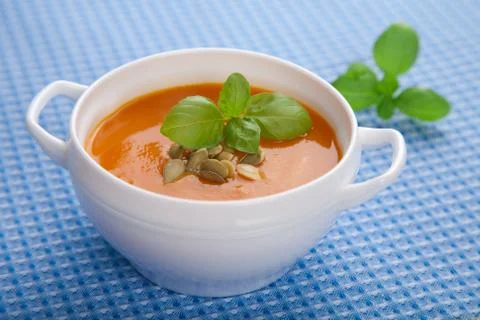 Pumpkin soup Stock Photos
