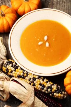 Pumpkin soup Foto stock