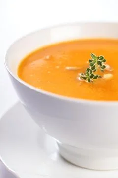 Pumpkin soup Stock Photos