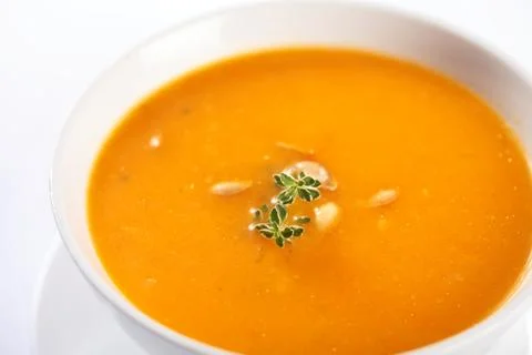 Pumpkin soup Stock Photos