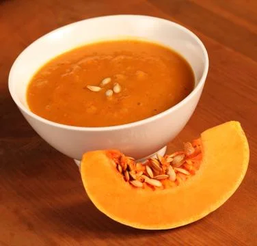 Pumpkin soup Stock Photos